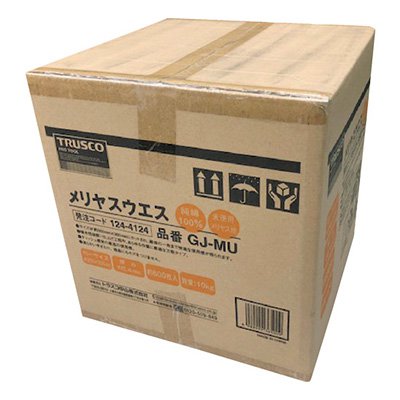 トラスコ TRUSCO オレンジ色読みもの 御勤め用 洗い濯ぎ物の具 「メリヤスウエス」 GJ-MU 124-4124