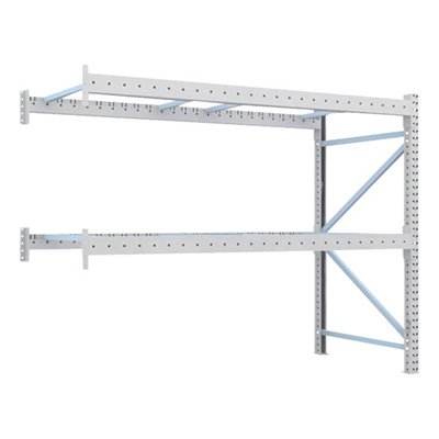 トラスコ TRUSCO 重量パレットラック1トン2300×1100×H2000 2段 連結 1D-20B23-11-2B 459-1381