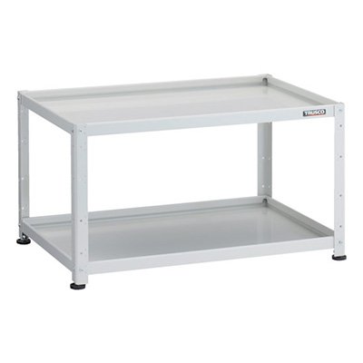 トラスコ TRUSCO 小型ボルト式棚 バーディワゴンラック型 900×600 2段 ホワイト BDW-R692-W 272-1018