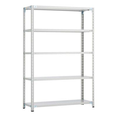 トラスコ TRUSCO CB型セミボルトレス軽量棚 900×300×H1800 5段 WG色 CB-6335-WG 254-5662