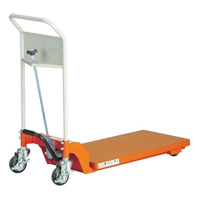 トラスコ TRUSCO オレンジ色書き付け ハンドリフター 手動 600kg 900×600 低床式 オレンジ色 HLF-S600-90L 454-2304