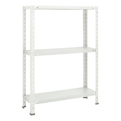 トラスコ TRUSCO スチールラック 軽量棚 中棚ボルトレス型1200×450×1200 3段 ネオグレー L44X-13 510-8110