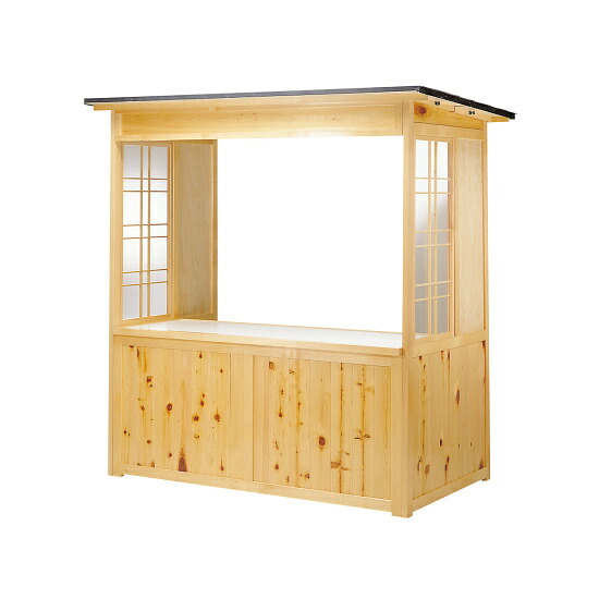 露天用売りわたす屋台 EY-1800S 【受注生み出すこと品】(W55300) バス発着場器具・バス発着場備え付け 屋台風売りわたす台・見せびらかす器具