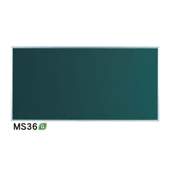 スチールグリーン黒板 MAJIシリーズ (壁掛) 黒板 無地 板面寸法:W1810×H910 (MS36) 店舗用品 バックヤード備品 ホワイトボード 壁掛け用黒板