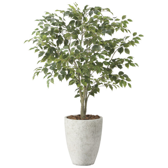 光触媒 人工観葉草木 造花 ナチュラルフィカスツリー1.5 (高さ150糎) (2424A590) バス発着場設備 光触媒 人工観葉草木・造花・フェイクグリーン 立ち会い場(鉢型)用人工観葉草木 125～160糎