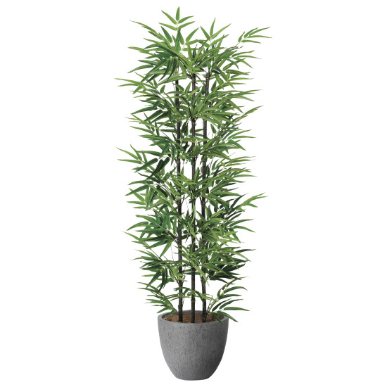 光触媒 人工観葉植物 造花 ナチュラル黒竹1.6 (高さ160cm) (2504R430) 店舗用品 光触媒 人工観葉植物・造花・フェイクグリーン フロア(鉢型)用人工観葉植物 125～160cm｜サインモール　店