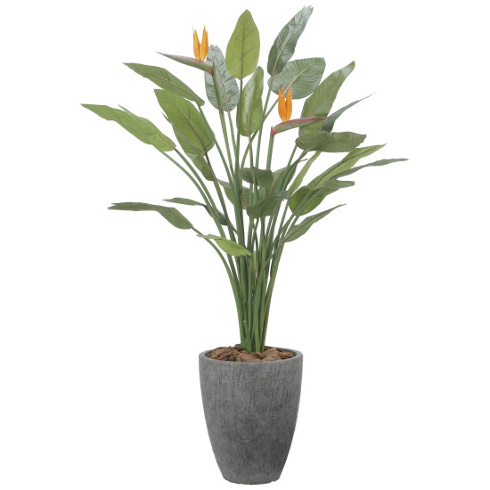 光触媒 人工観葉草木 造花 ナチュラルストレチア花付1.7 (高さ170糎) (2526A800) バス発着場備品 光触媒 人工観葉草木・造花・フェイクグリーン 立ち会い場(鉢型)用人工観葉草木 165糎以上