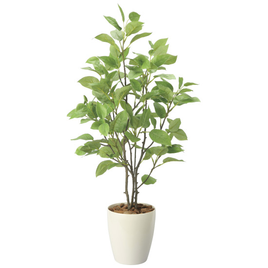 光触媒 人工観葉植物 造花 チェリー90 (高さ90cm) (2733A125) 店舗用品 光触媒 人工観葉植物・造花・フェイクグリーン フロア(鉢型)用人工観葉植物 125cm未満｜サインモール　店
