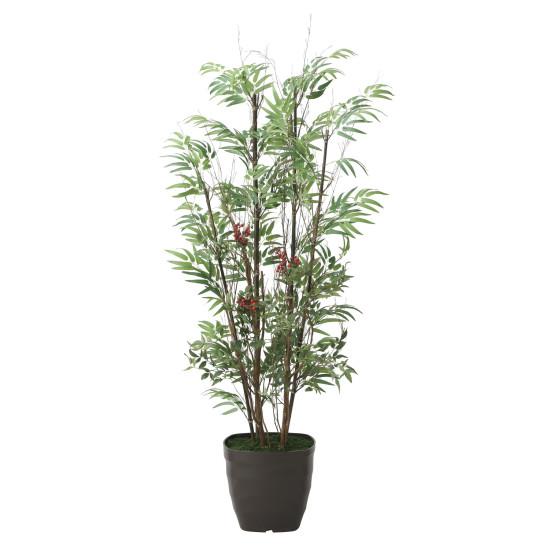 黒竹 南天1.6 人工観葉植物 高さ160cm 光触媒機能付 2010A280 熱販売