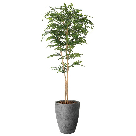 光触媒 人工観葉草木 造花 自然的秦皮1.8 (高さ180糎) (2407A720) バス発着場装置 光触媒 人工観葉草木・造花・フェイクグリーン 立ち会い場(鉢型)用人工観葉草木 165糎以上