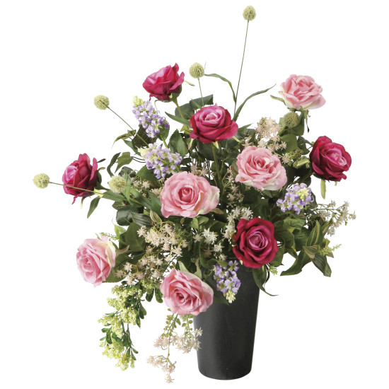 光触媒 人工観葉植物 造花 ロイヤルピンク (高さ67cm) (2537R180) 店舗用品 光触媒 人工観葉植物・造花・フェイクグリーン 造花(光触媒) テーブル(卓上)向け|サインモール 店