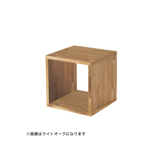 木製サイコロボックス ライトオーク 40cm角 店舗用品 演出・ディスプレイ什器用品 木箱・ウッドディスプレイ|サインモール 店