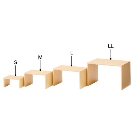 楽天市場】木製コの字ディスプレイ(ホワイトウッド)LL 店舗用品 演出