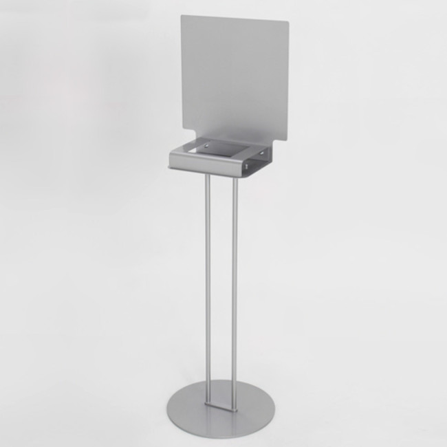 メーカー包装済 スチールプレート付きアルコール消毒液スタンド シルバー 店舗用品 運営備品 アルコール消毒液ポンプスタンド 置き台 サインモール 店 工場直送 Vancouverfamilymagazine Com