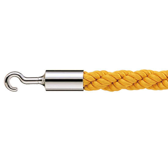 カラーロープ 25AC φ25×L1200 イエロー (22297CYE) 店舗用品 運営備品・什器備品 ベルトパーティション