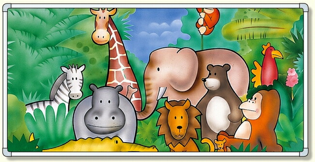 送料無料 イラストパネル 動物たち 1740 3480mm 動物たち 安全用品 標識 安全標識 環境美化標識 サインモール 店心なごむイラスト画面周辺環境への配慮に最適 オリジナルのメッセージ 社名記入なども承ります特