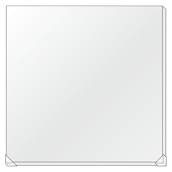 工事名看板ベース 平リブ式 アルミ製 1100&times;1100mm (302-29) 安全用品・工事看板 標識・看板素材 アルミ複合板｜サインモール　店