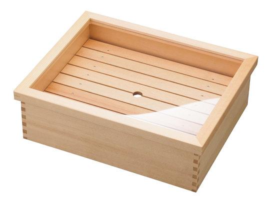 No.D300 寿司ネタケース、ネタ箱　目皿・アクリル蓋付【保冷剤付】 Amazon.co.jp: Wokouiys 木製 ネタ箱 目皿・アクリル蓋付 小