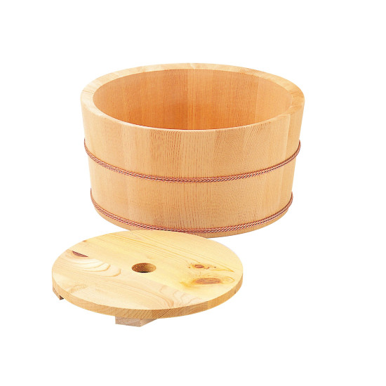 椹・氷桶(中蓋付)(大) (W04306) 調理道具 たらし・ざる・石臼｜サインモール　店