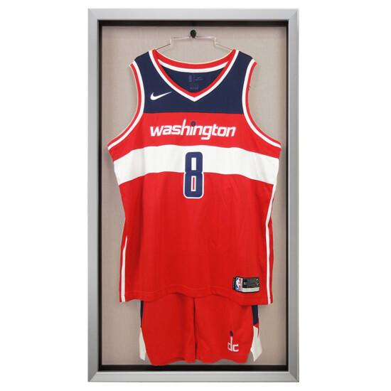 ユニフォーム額 バスケットボール用ユニフォームケース 片面 (受注生産品) シルバー グレー UVアクリル (basket_uni_case(si_gr_uv)) イベント用品 ユニフォーム額縁