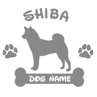 楽天市場 柴犬 ステッカー シール シルエット 名入れ ｍサイズ シバイヌ しばいぬ ペット おしゃれ シンプル かわいい カッコイイ オリジナル ドッグインカー 犬 車 うちの子 ココマルｌａｂｏ 楽天市場店