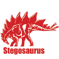 楽天市場 ステゴサウルス ステッカー 恐竜イラスト シール9恐竜
