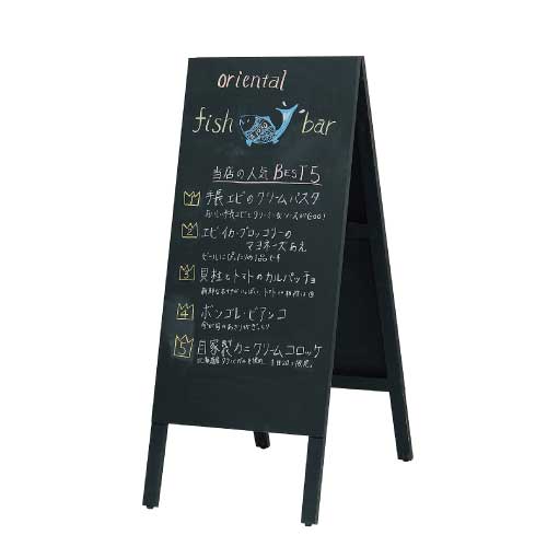 楽天市場】黒板 スタンド黒板 マーカー用 TBD70-4 両面 屋内 サイズ