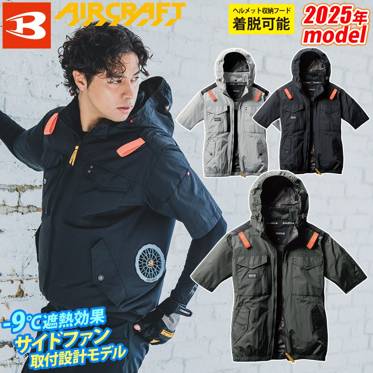 楽天市場】空調風神服 ファン用ヘルメット【サンエスSUN-S作業服