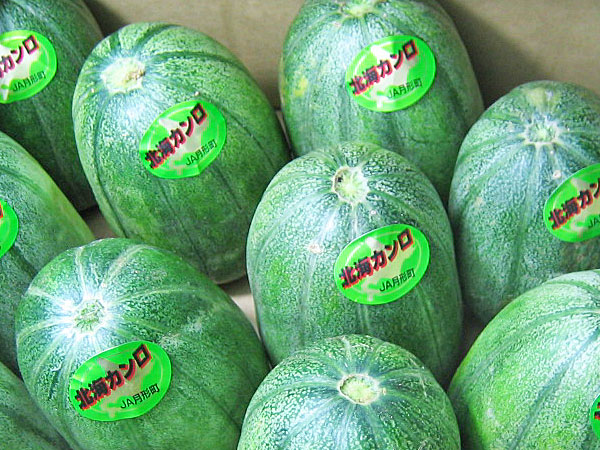 北海カンロ（甘露）Ｌサイズ3kg(6玉前後)<br>送料無料 冷蔵配送<br>北海道産 かんろ アジウリ マクワウリ<br>出荷期間 7月上旬～8月中旬