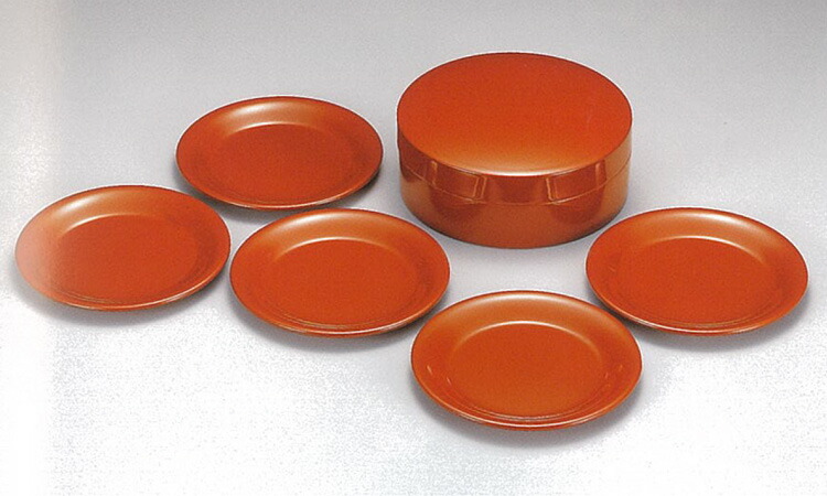 漆器　御所車　小物入れ飾り置物　昭和　購入　希少品 御所車三段重小物入 鳳凰 黒 | 大辻漆器