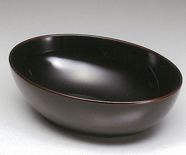 【越前漆器】溜　オーバルボウル/漆器・おもてなし・贈り物・ギフト・御祝・内祝・御祝返し｜漆器のしもむら