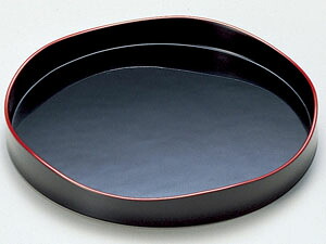 【越前漆器】 山道盆 黒/漆器・おもてなし・茶道具・お茶会|漆器のしもむら