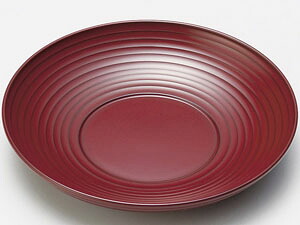 【越前漆器】波紋 茶托 古代朱 5枚組 /漆器・おもてなし・御祝・ご祝儀・ギフト・贈り物・お茶会・茶托・御祝返し・内祝い|漆器のしもむら