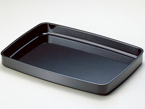 【越前漆器】尺5広蓋　黒　名入れサービスあり●尺五の大きさはご結納、正式なお祝に