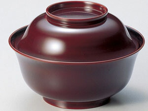 【越前漆器】　煮物椀　溜　1客/お正月・迎春用・煮物・来客用・おもてなし・蓋付　※返品不可 19,800円
