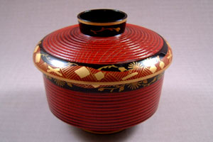欅加伏煮物椀 菊雲蒔絵 5客組 キッチン用品・食器・調理器具-煮物椀