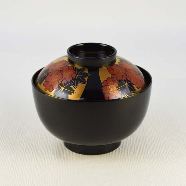 和食器 漆器 輪島塗 芹蒔絵黒塗椀 廣井造せり椀 | crossfitshelby.com