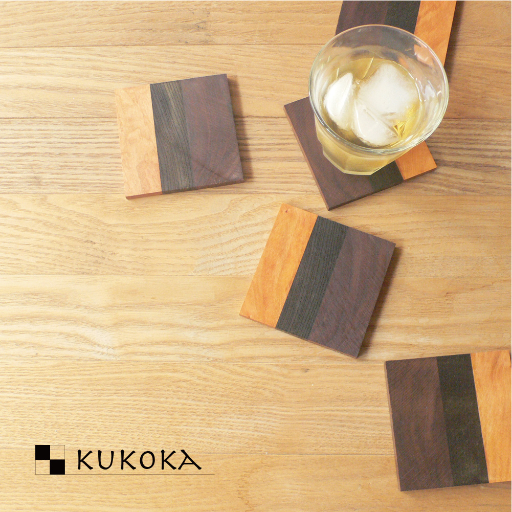 楽天市場 Kukoka 木のインテリア小物 コースター 無垢材の四国加工