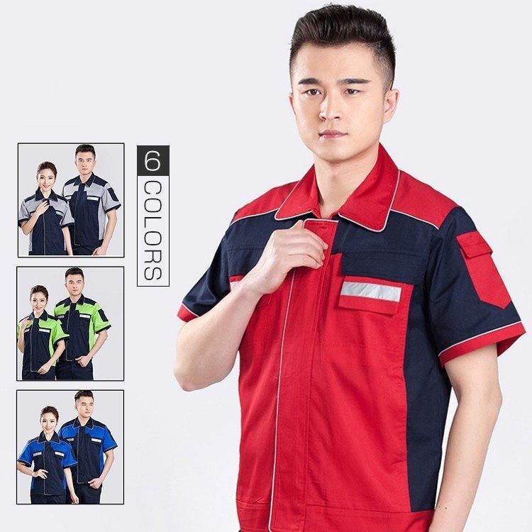 作業服 作業着 Working Wear 上下セット 半袖シャツ＆カーゴパンツ 定番 大きいサイズ 男女兼用画像