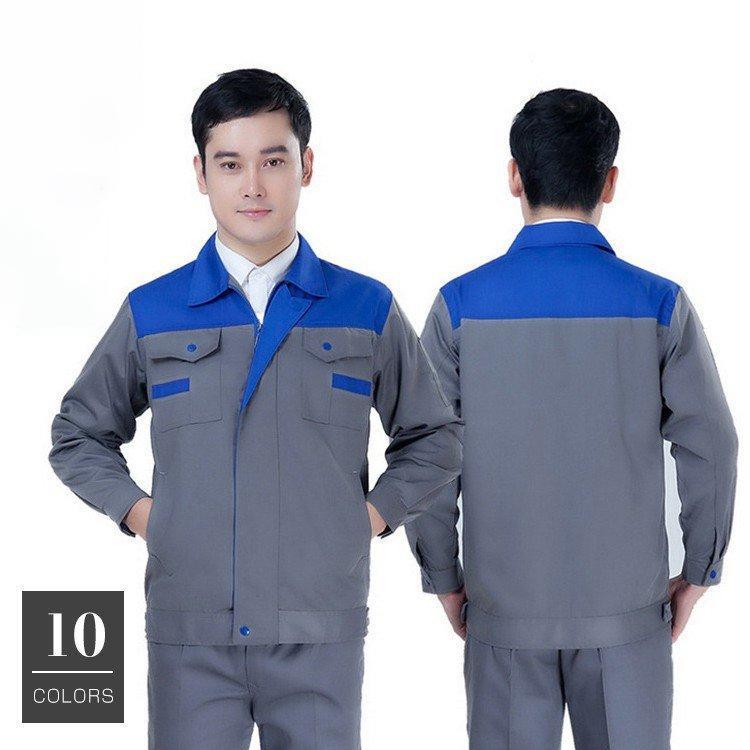 作業服 作業着 Working Wear 上下セット 長袖ブルゾン＆カーゴパンツ 定番 大きいサイズ 男女兼用画像