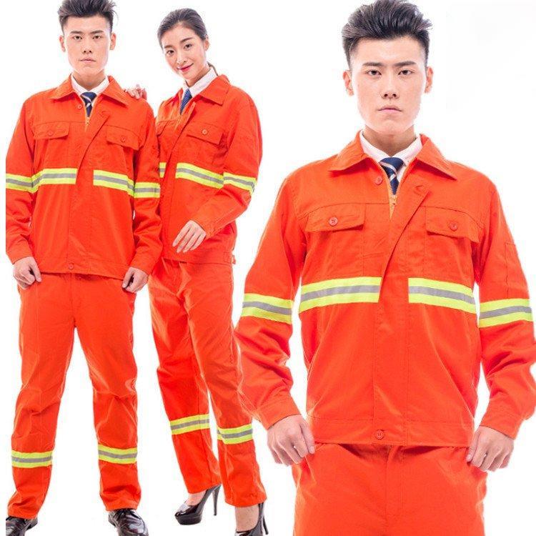 作業服 作業着 Working Wear 上下セット 長袖ブルゾン＆カーゴパンツ 定番 大きいサイズ 男女兼用画像