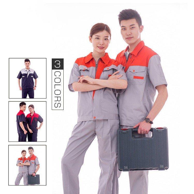 作業服 作業着 Working Wear 上下セット 半袖シャツ＆カーゴパンツ 定番 大きいサイズ 男女兼用画像