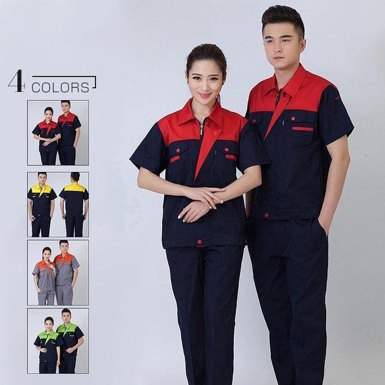 作業服 作業着 Working Wear 上下セット 半袖シャツ＆カーゴパンツ 定番 大きいサイズ 男女兼用画像