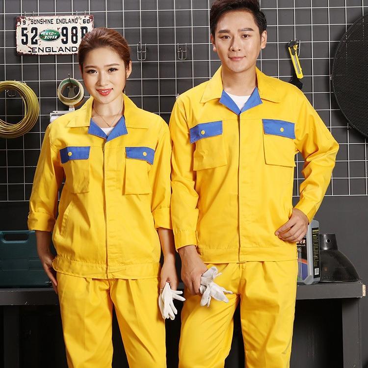 作業服 作業着 Working Wear 上下セット 長袖ブルゾン＆カーゴパンツ 定番 大きいサイズ 男女兼用画像