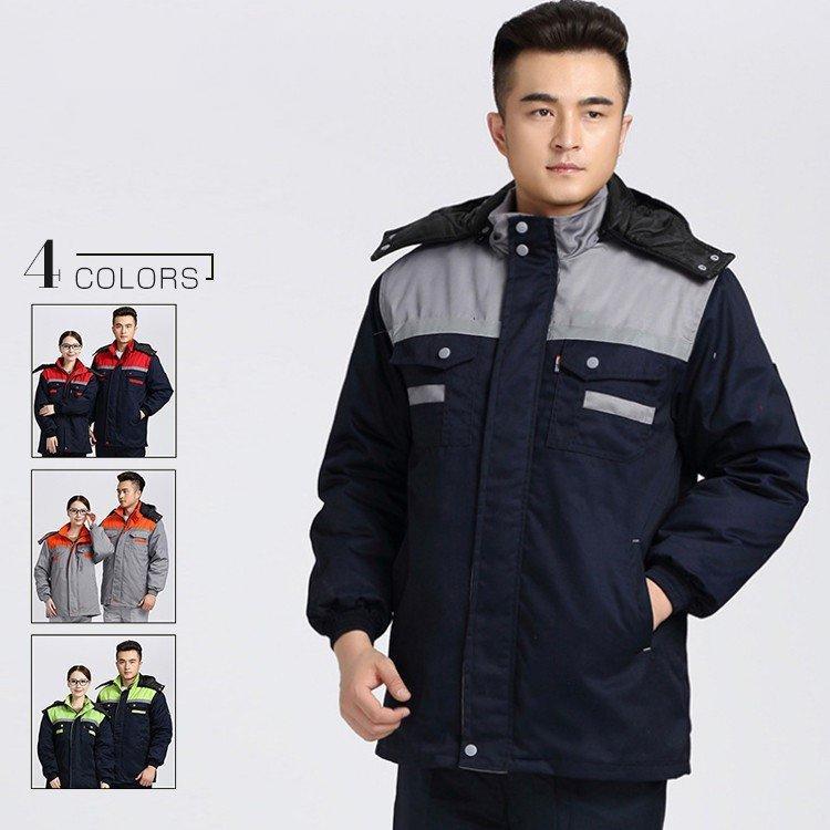 作業服 作業着 Working Wear 上下セット 長袖ブルゾン＆カーゴパンツ 定番 大きいサイズ 男女兼用画像