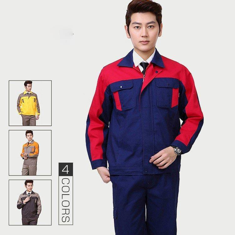 作業服 作業着 Working Wear 上下セット 長袖ブルゾン＆カーゴパンツ 定番 大きいサイズ画像