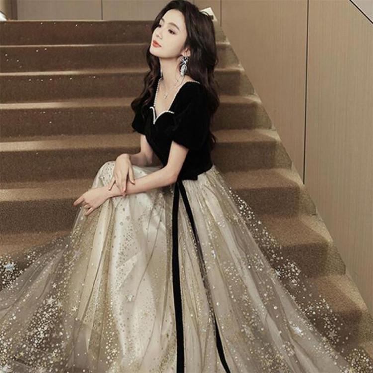 ロングドレス 演奏会用 パーティードレス 結婚式 ドレス ステージドレス 大人 ピアノ 発表会 コーラス 合唱衣装 マキシ丈 20代30代40代 大きいサイズ 成人式 10,530円