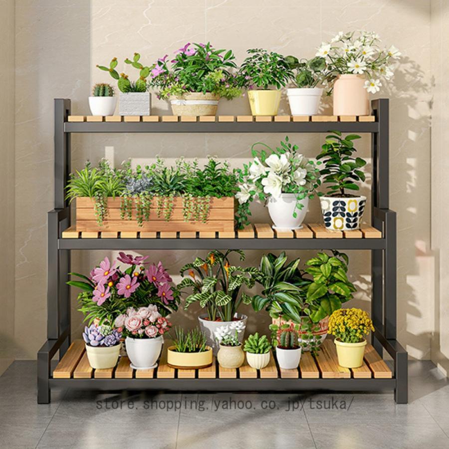 フラワースタンド 鉄製アイビースタンド 観葉植物 台 植木鉢おき プランター プラントスタンド 室内 ガーデンラック 屋外 花台 植木鉢置き 排水性 通気