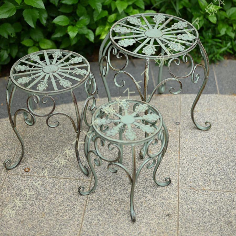 アンティーク ラタンとアイアンのフラワースタンド 楽天市場】フラワースタンド 花台 おしゃれ アイアン 3個 セット