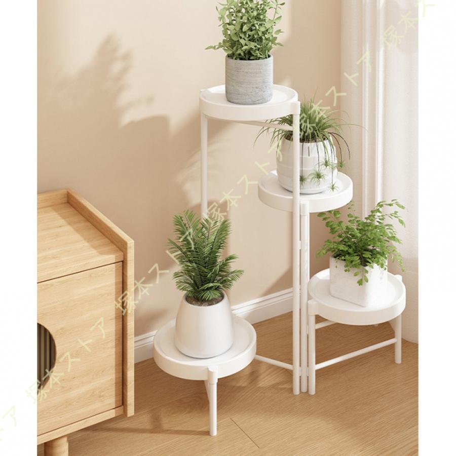 フラワースタンド ガーデンラック 室内 屋外 玄関 花台 プランタースタンド 観葉植物 台 おしゃれ 園芸ラック 植木鉢台 花棚 盆栽棚 組み立て簡単 調節可能
